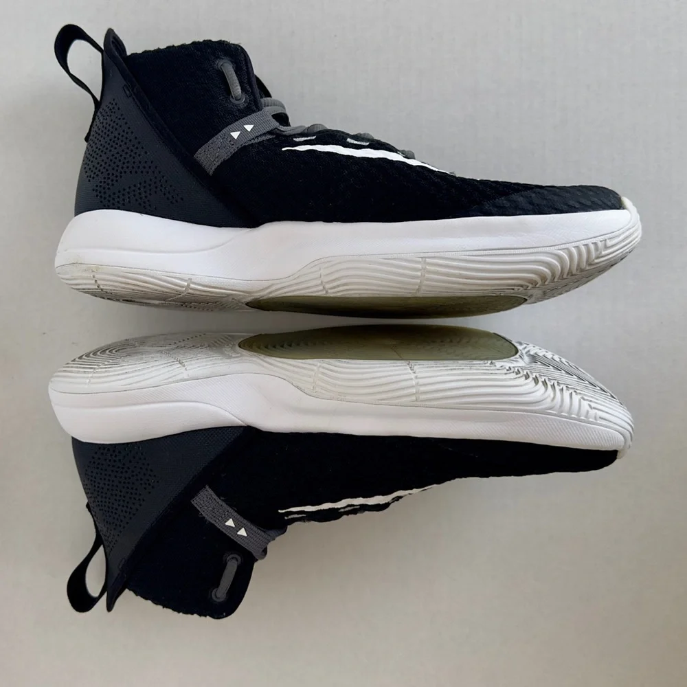 Nike Zoom Rize TB Basketball Shoes Black White Men's Sz 11.5